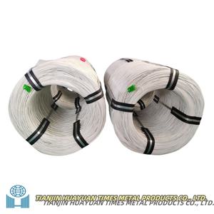 أسلاك حديد مبطنة بالفولاذ المجلفن المطلي بـ PVC ، سلك حديد مع حلقة عزل PVC ، مسطحة ملحومة ، قطع إلى حجم ، موازنة بالات - Product Image 6