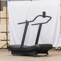 Cinta de correr curvada para gimnasio comercial, sin potencia autogenerada curva de resistencia, sin diseño de motor
