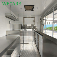 WECARE Food Truck, camionnette de restauration mobile, petite camionnette à hamburgers et à café, remorque de restauration entièrement équipée