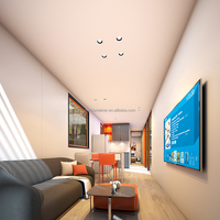Villa mobile OEM 2024, maisons préfabriquées de luxe de 40 pieds, acheter une maison conteneur