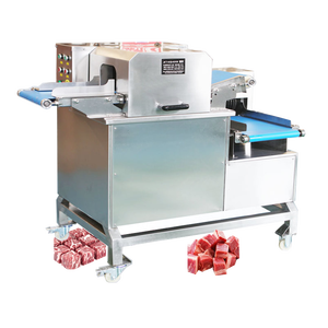 Máquina para cortar carne fresca pequeña de acero inoxidable, máquina para cortar en cubitos de carne de cordero, pollo y salmón, máquina para pinchos de dados de carne - Product Image 6