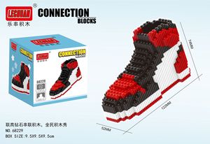 Vente en gros de mini briques d'assemblage de modèles 3D en plastique, chaussures de connexion <span class=keywords><strong>Linkgo</strong></span>, blocs de construction en diamant, jouets pour enfants, cadeau - Product Image 2