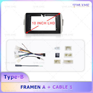 Maisimei Vente en gros Cadre de lecteur DVD de voiture 10,1 pouces noir mat + argenté 2016-2018 pour <span class=keywords><strong>TOYOTA</strong></span> INNOVA Gauche LHD avec câble - Product Image 5