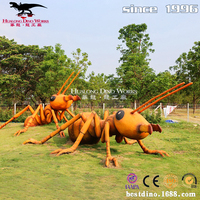 Modèle animal contrôlé en mousse d'insecte Animatronic et en silicone pour animaux de simulation de manèges de parc d'attractions