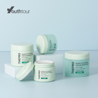 Botol Krim Wajah Bulat Kosong Kemasan Plastik Kosmetik 30ml-100ml Tutup Sekrup PP Custom Wadah Krim Wajah