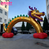Arche gonflable Dragon pour la décoration gonflable de festival |   Arche de ballons gonflables personnalisée en forme de dragon
