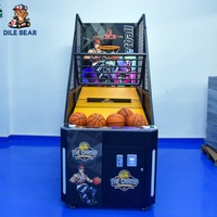 Machine de jeu d'arcade de basket-ball avec capteurs haute sensibilité et résistance aux chocs pour les carnavals, les foires et les zones de jeux communautaires