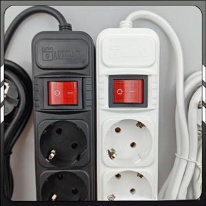 บอร์ดปลั๊กอินรัสเซียช่องเสียบมัลติฟังก์ชั่นมาตรฐานยุโรปพร้อมสวิตช์แผงปลั๊กแถบซ็อกเก็ตและสายไฟ - Product Image 6