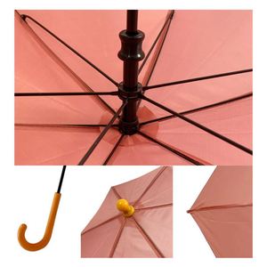 Paraguas Recto de 6 Varillas Estilo Japonés con Mango en J, Resistente al Viento, Duradero, Publicitario, para Niños - Product Image 6