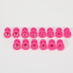 จุกอุดหูซิลิโคนพับได้สีชมพู 7 แบบ สำหรับเปลี่ยน ใช้ตัดเสียงรบกวนและกันเสียง - Product Image 3