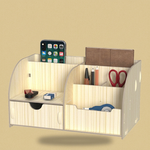 Simple Multifunctional <b>Desk</b> Organizer Paper Storage Box With <b>Phone</b> <b>Stand</b> <b>For</b> Office Use - Product Image 1