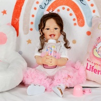 Lifereborn Date 55cm Reborn Big Girl Poupées Doux Silicone Toddler Jouets Jouets Reborn Baby Dolls à Vendre