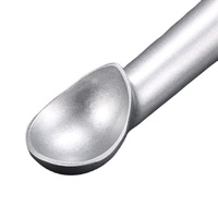 Großhandel umwelt freundliche benutzer definierte Logo runde Muster Metall Self-Fusion Eisport io nierer Kugel löffel für Kekse und Bars