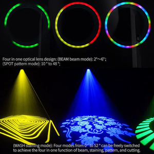 Paquete de 2 Luces Móviles Sharpy LED 3 en 1 de 600w con Efecto Beam, Spot, Wash, CTO, CMY, <span class=keywords><strong>Zoom</strong></span> y Estuche de Transporte - Product Image 2