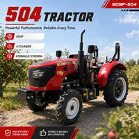 Tractor Agrícola de 50HP a Precio Económico, Motor Diésel 4x4, Certificación CE EPA Euro 5, Maquinaria Agrícola con Implementos de Carga