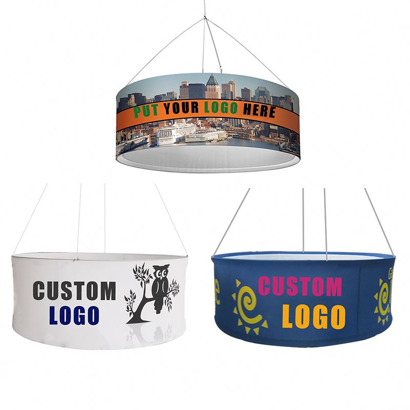 Custom Hanging Ceiling Banner Double Sided Printed Fabric Banners for Marketing and Trade Show