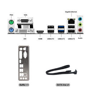 Carte mère JGINYUE M-ATX 8-9TH D4 LGA 1151 compatible avec les processeurs Core I3 8100/i5 8400/i7 8700/i3 9100/i5 9400/i7 9700, DDR4, haute capacité de mémoire - Product Image 6