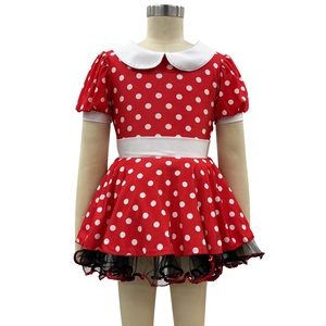 Vestido de Baile Jazz <span class=keywords><strong>con</strong></span> Estampado de Lunares MiDee para Niñas, <span class=keywords><strong>con</strong></span> Mangas Abullonadas, Falda Tutú y Lazo para el Cabello, para Actuaciones en Escenario - Product Image 5