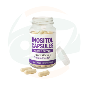 Capsules de complément alimentaire à base de plantes de qualité alimentaire, vente chaude OEM, DIM, folate, inositol, capsules pour une ovulation saine, gestion hormonale - Product Image 2