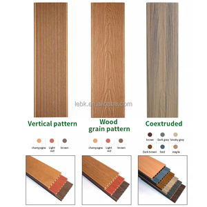 Muestra gratis <span class=keywords><strong>de</strong></span> calidad superior 3D en relieve grano <span class=keywords><strong>de</strong></span> <span class=keywords><strong>madera</strong></span> hueco redondo 25mm antideslizante patio jardín Parque <span class=keywords><strong>piscina</strong></span> WPC cubierta - Product Image 6
