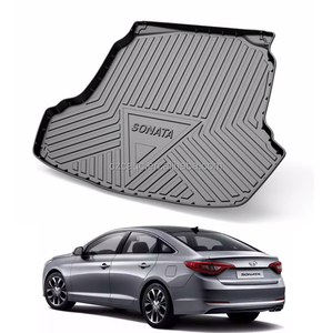 Accessoires de voiture Revêtement de coffre arrière Tapis de sol de coffre Tapis de coffre pour Hyundai Sonata Neuvième génération 2015-2019 - Product Image 1