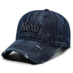 Gorras de Béisbol de Lona Desgastada con Bordado de Letras 3D, Estilo Retro, Personalizadas, de 6 Paneles, Estructuradas, Pedidos al por Mayor - Product Image 1