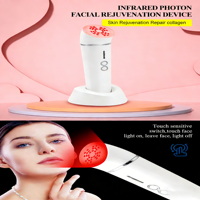Appareil de Massage Facial Anti-Âge Portable 2026 en Métal et Verre, Stimulateur de Collagène, Baguette de Soin de la Peau 840NM 850NM 630NM, Appareil de Beauté à Domicile