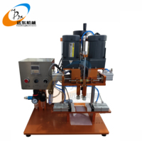 Machine de capsulage semi-automatique à 3 roues pour petits bouchons, échantillons cosmétiques, mini-bouteilles et produits d'essai