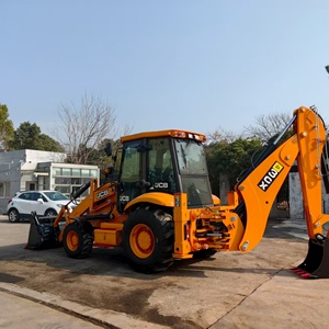 Excavatrice sur roues JCB 3CX jaune, moteur Changchai, équipement de construction moyen PLC - Product Image 4