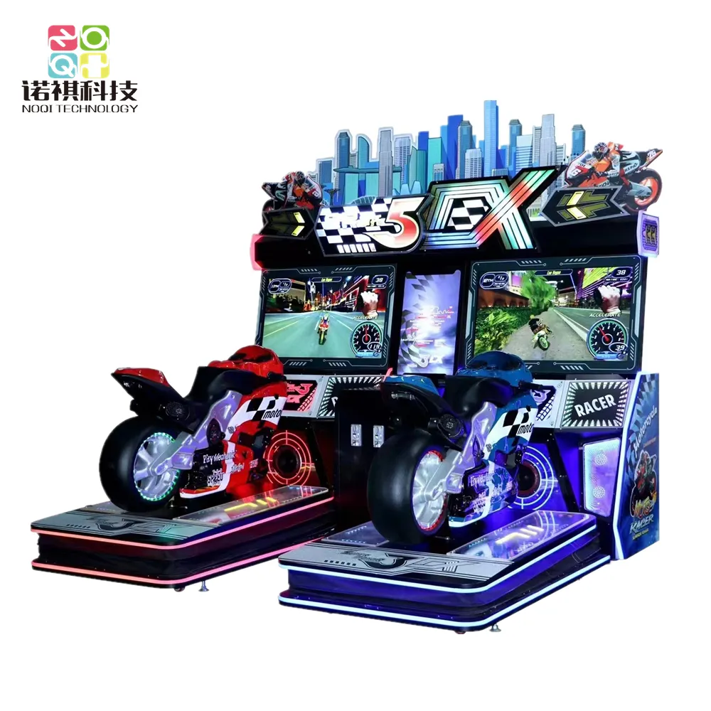 Vendita della macchina del gioco arcade del simulatore di moto gp di prezzo di fabbrica della cina, videogioco arcade della bici del motore