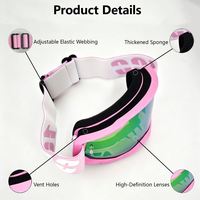 Nouvelles lunettes de moto sportives décontractées pour l'extérieur, plus durables, avec film détachable et logo personnalisable