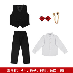 Nouvelle Collection : Ensemble Élégant Garçon Style Coréen Couleur Unie Automne Hiver – <span class=keywords><strong>Pantalon</strong></span> et Haut Formels En Stock - Product Image 5