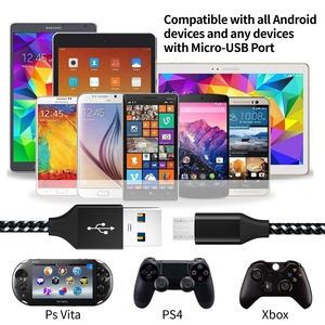 Nouveau <span class=keywords><strong>c</strong></span>âble de charge rapide Type-<span class=keywords><strong>C</strong></span> vers Micro <span class=keywords><strong>USB</strong></span>, transmission de données 480 Mbps, charge rapide 3A, tressage en nylon, compatible iPhone, en stock - Product Image 4