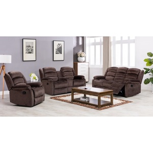 Elegante Sofá Reclinable <span class=keywords><strong>Eléctrico</strong></span> de Tela de Lujo, <span class=keywords><strong>Sillón</strong></span> Reclinable con Función de Masaje, Extensible, Juego de Sofás Reclinables de Madera 6008 - Product Image 4