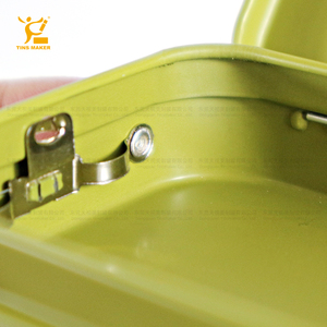 Phong cách mới tinsmaker nhà máy biểu tượng tùy chỉnh childproof bản lề hộp thiếc với nút kim loại cấp thực phẩm CR hộp thiếc cho thuốc lá lưu trữ - Product Image 4