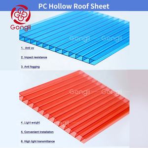 1-20 صفيحة مصنفرة من البولي كربونات صفيحة مصنفرة للبيوت الزجاجية للبناء - Product Image 6