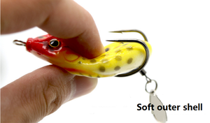 Mồi Ếch Mềm 4/5/5, 5Cm Phổ Biến Có Móc Đôi Mồi Ếch Mô Phỏng Trên Mặt Nước Mồi Câu Cá Bằng Ống Mềm - Product Image 6