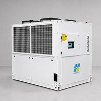 Refroidisseur d'eau industriel HERO-TECH 80 kW refroidi par air avec compresseur scroll, système de refroidissement économe en énergie pour la transformation alimentaire et les boissons