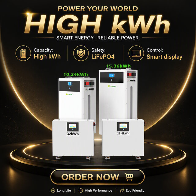 Floor Standing LiFePO4 Home Battery 10kWh 15kWh 16kwh 28.6kwh 32kwh 48v 51.2v for Solar Backup Power