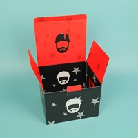 Caja de Cartón Corrugado Reciclable y Ecológica con Logotipo Personalizado, para Empaque de Ropa y Sombreros, con Fondo de Cierre y Ranuras Regulares