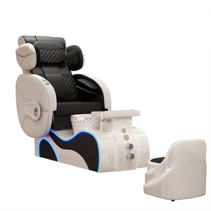 Modern Luxury Beauty Salon Furniture Pipeless Whirlpool Discharge Pump Foot Spa Massage Manicure Pedicure Chair for Nail Salon - Product Image 1