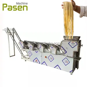 Máquina de prensa de fideos, rodillo de masa, máquina de Pasta de escritorio de acero inoxidable, máquina de fideos eléctrica comercial