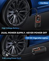 Compresseur de voiture portable 6000mAh & 150PSI pompe à air sans fil voiture allume-cigare pompe de gonflage