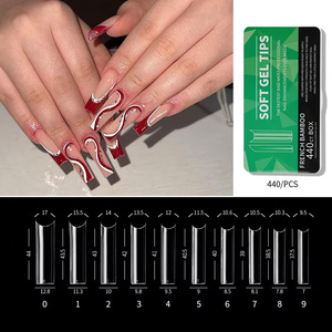 550 <span class=keywords><strong>Uñas</strong></span> Postizas Acrílicas <span class=keywords><strong>de</strong></span> Cobertura Completa con <span class=keywords><strong>Diseño</strong></span> en Curva C, Fáciles <span class=keywords><strong>de</strong></span> Poner, Flexibles y <span class=keywords><strong>de</strong></span> Tamaño Perfecto - Product Image 5
