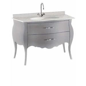 Lavabo da bagno Mobile con 2 cassetti resistente all'acqua, escluso il nastro in marmo da lavoro, include armadietto a specchio - Product Image 1