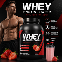 Liferio 1kg Bubuk Protein Whey Grosir Bubuk Protein Whey Isolat Tinggi Protein untuk Peningkatan dan Pemulihan Otot