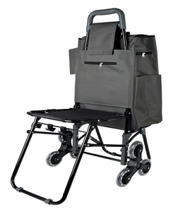 Nueva bolsa de carrito de compras plegable para escaleras de escalada con silla - Product Image 3