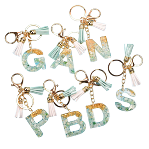 Porte-clés personnalisé 26 lettres en résine - Product Image 3