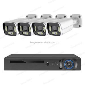 Hongglobal 8MP 4CH Mạng Video Recorder video surveil ngoài trời IP PoE nhà máy ảnh <span class=keywords><strong>CCTV</strong></span> Kit không dây NVR an ninh Hệ thống camera - Product Image 1