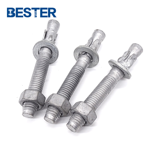 WZP สลักเกลียวเหล็กชุบสังกะสีแบบจุ่มร้อนชุบสังกะสี3 8สำหรับคอนกรีตอัดแข็ง - Product Image 2